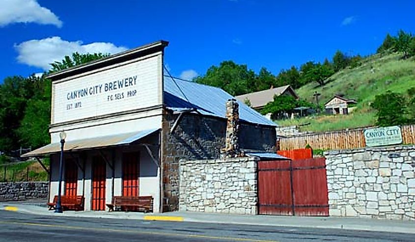 The Canyon City Brewery Building, Oregon.