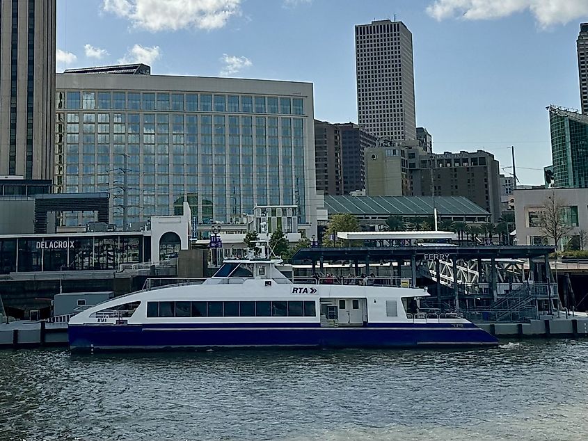Algiers Point-Canal Street Ferry RTA1 at the Canal Street terminal