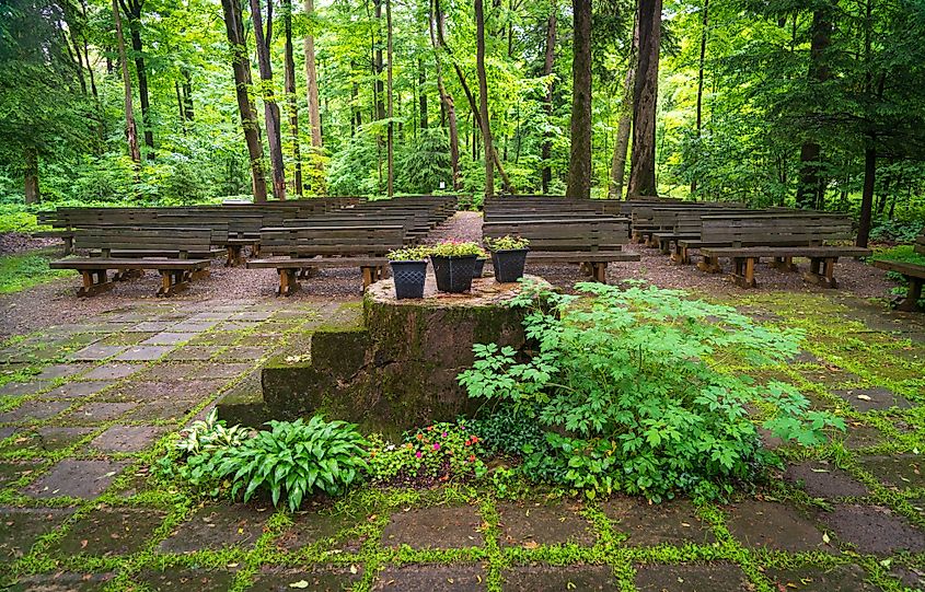 The Sermon Stump at the Lily Dale Assembly. 