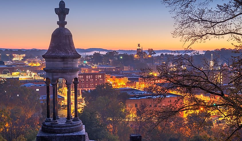 Rome, Georgia, USA Downtown Historic Cityscape at dusk