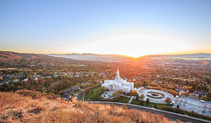 Bountiful Temple In Bountiful, Utah