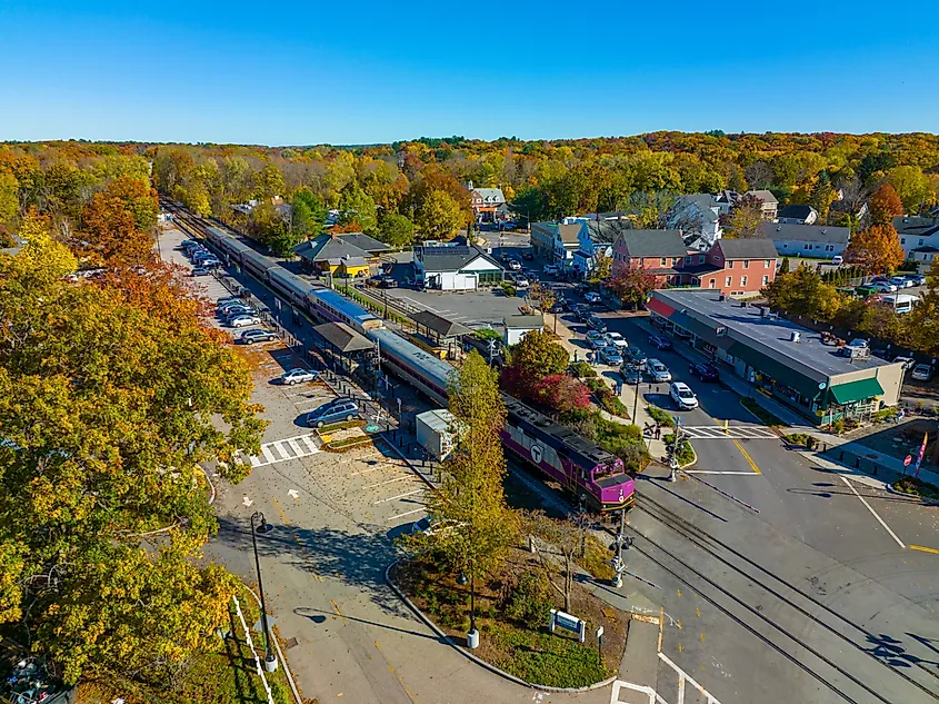 West Concord depot in town of Concord, Massachusetts.