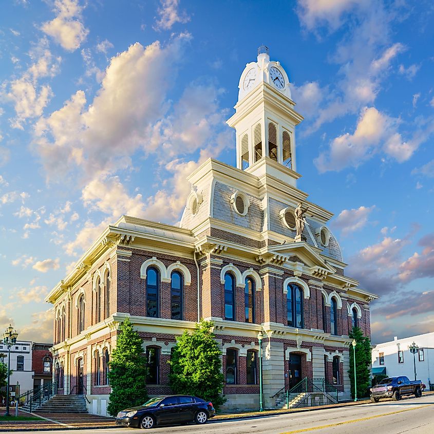 Historic courthouse of Scott County in Georgetown, Kentucky