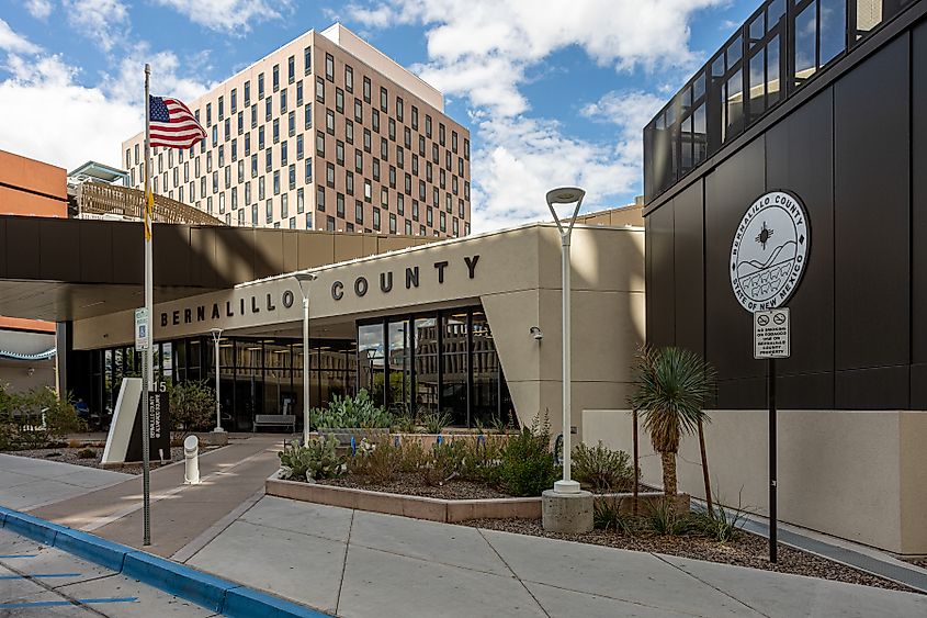The Bernalillo County Building.