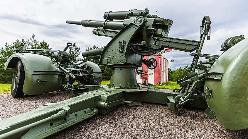 A German 88-mm gun. Image by Karolis Kavolelis via Shutterstock.com