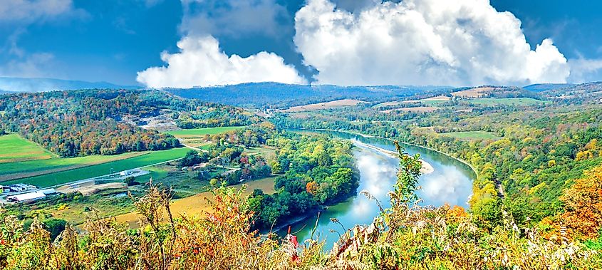 Wyalusing Rocks Overlook, Susquehanna River, Pennsylvania