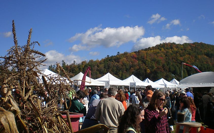 Autumn festivals in Blowing Rock, North Carolina, 