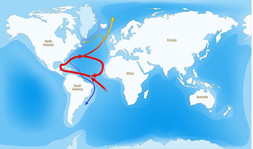 gulf stream world map