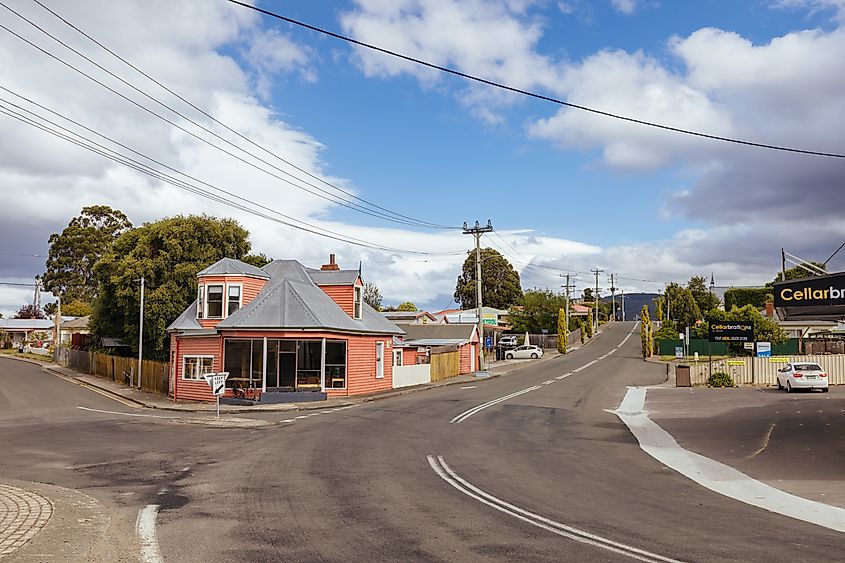 Views of the quaint town of Dover, Tasmania, Australia