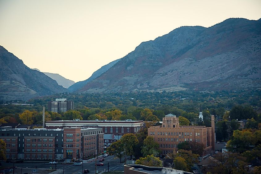 Aerial view of Ogden, Utah