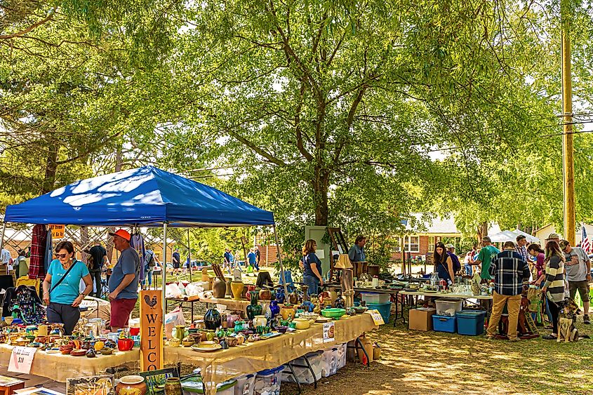 Cameron Antique Street Fair in Cameron, North Carolina.