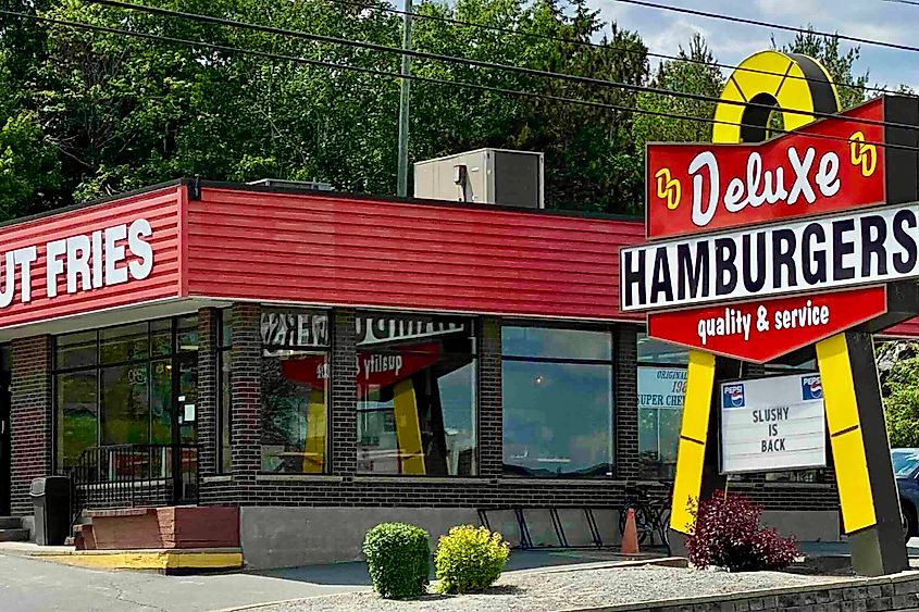 Sudbury's famous "one arch" Deluxe Burger Image credit Bryan Dearsley