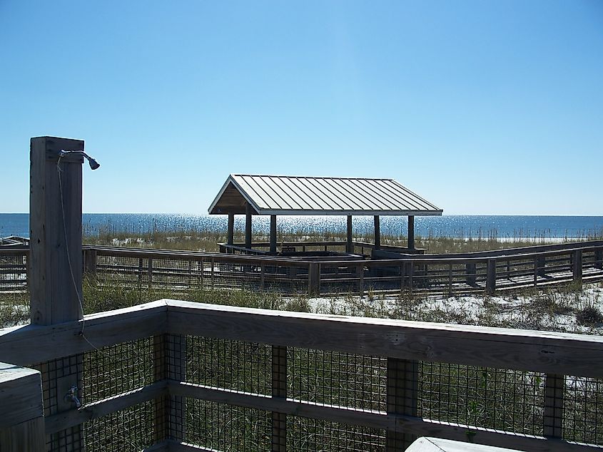 Perdido Key State Park. Beach access area.