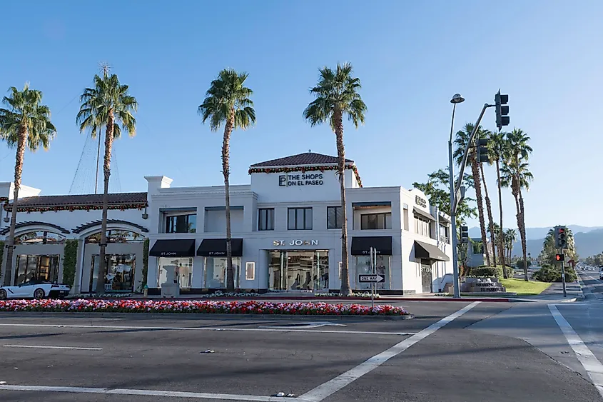 Shops on El Paseo in Palm Desert, California