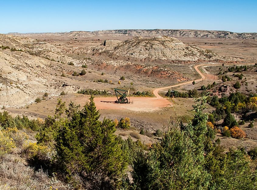 An oil rig in North Dakota.