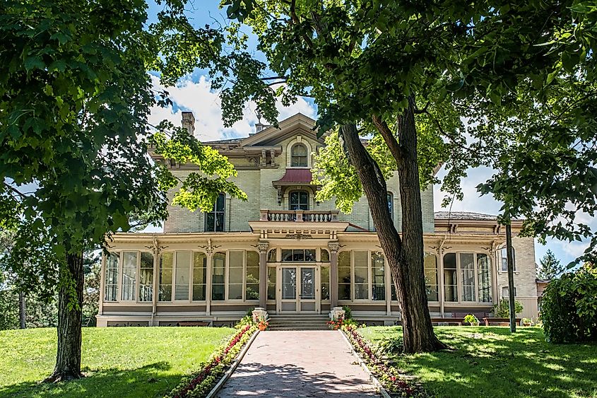 The Villa Louis National Historic Landmark in Prairie du Chien, Wisconsin.