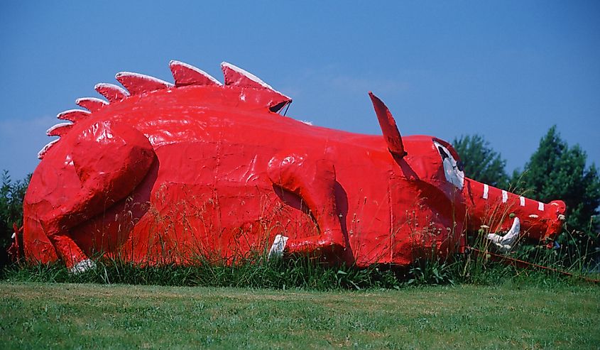 Metal sculpture in Berryville.