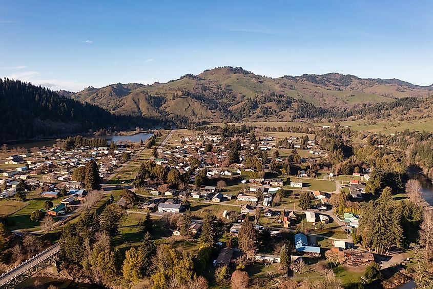 City of Powers, Oregon in the Rogue River Siskiyou National Forest.