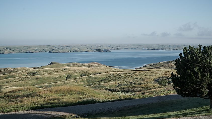 Lake Oahe in South Dakota.