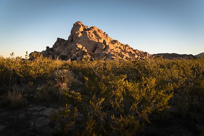 Hueco Tanks Historic State Park in El Paso, Texas.