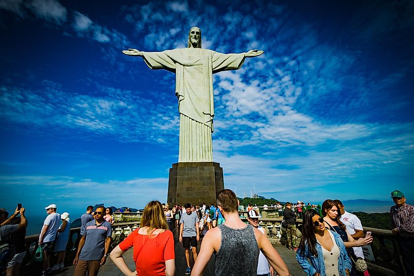 Rio de Janeiro, Brazil – 02-03-2020 - Cristo Redentor on Corcovado