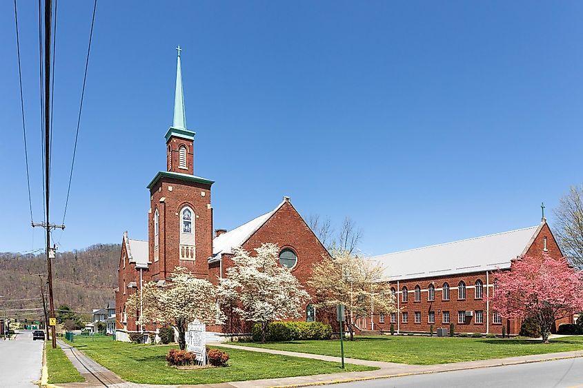 The Centenary United Methodist Church in Erwin, Tennessee.