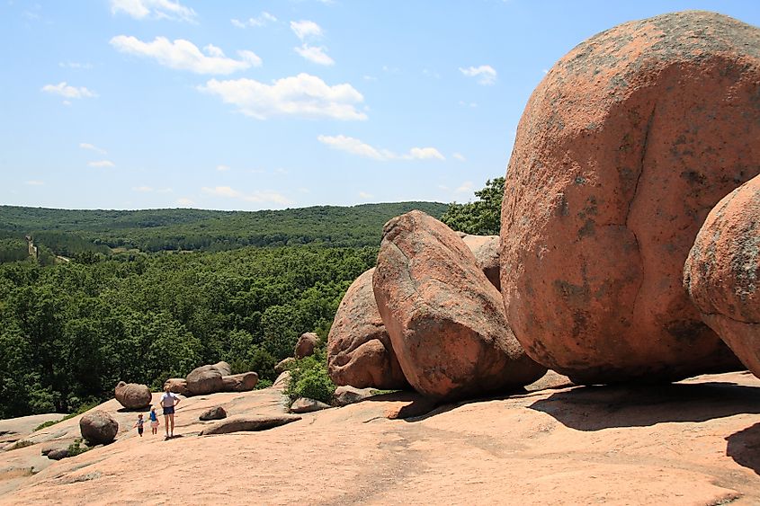 The gorgeous scenery at Elephant Rocks State Park.