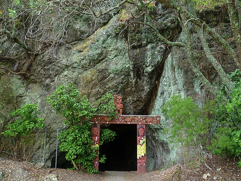 Muriwai’s cave in Whakatane, New Zealand