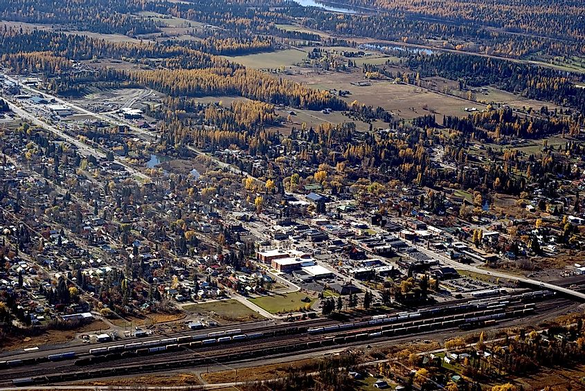 the small resort town of Whitefish In Western Montana