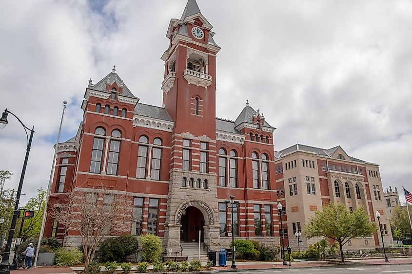 The historic New Hanover Courthouse building on 3rd Street in Wilmington, New York