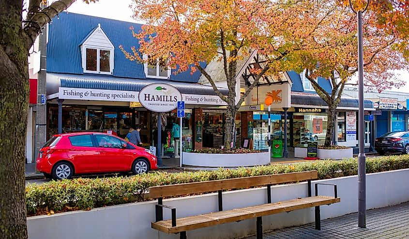 High Street in Rangiora, New Zealand 
