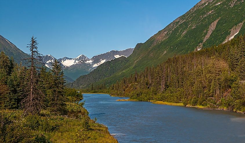 Overlooking Moose Pass, Alaska.