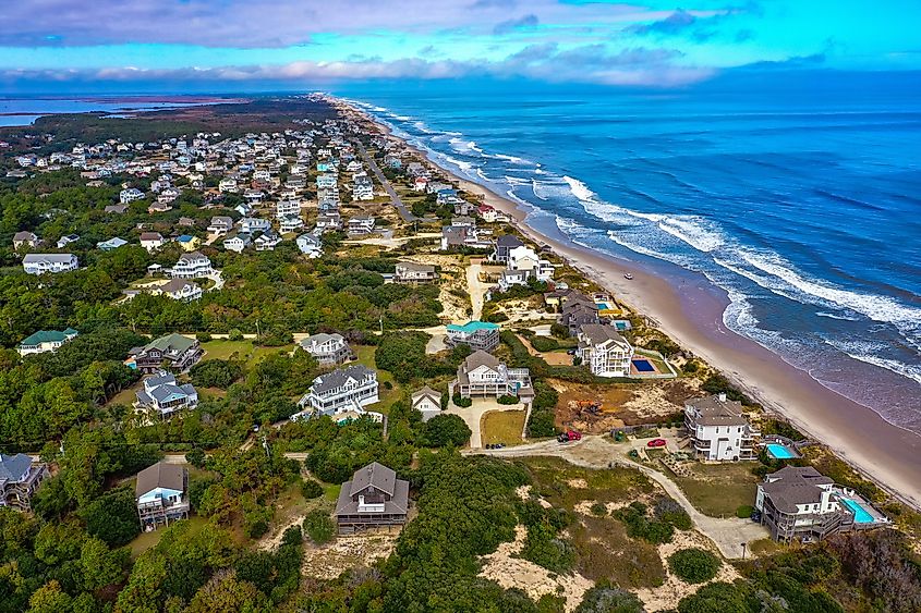 The beach at Corolla, North Carolina.
