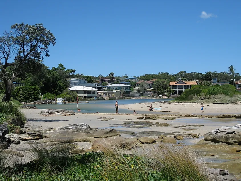 View of the Currarong Inlet in New South Wales.