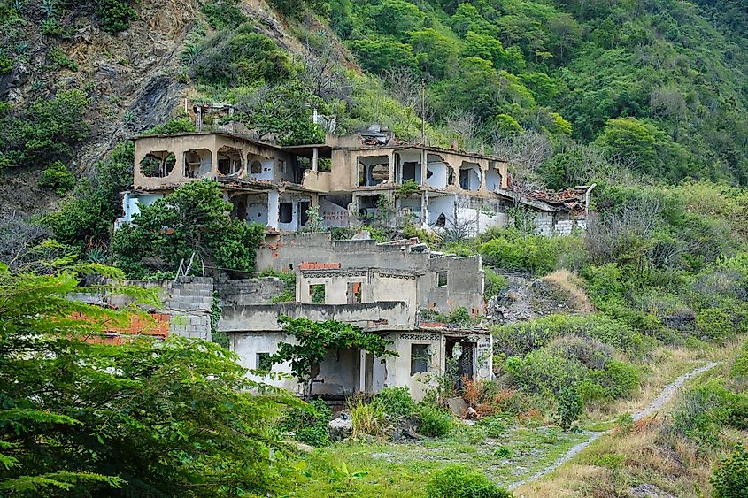 Ruins of a house survived to the tragedy of Vargas occurred on 15 december 1999