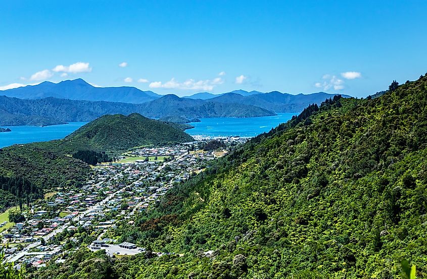 Coastal view in New Zealand