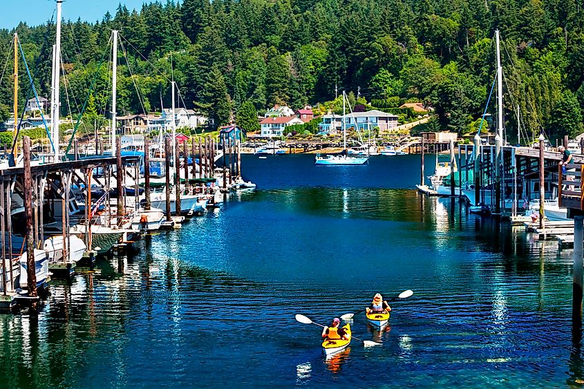 The marina at Gig Harbor, Pierce County, Washington.