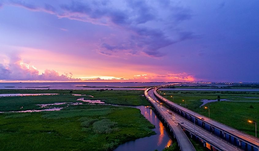 Alabama Gulf Coast Sunset on Mobile Bay