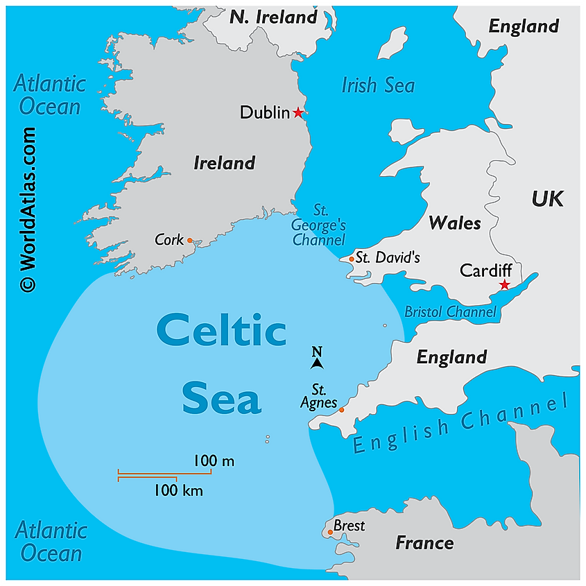 Celtic Sea map