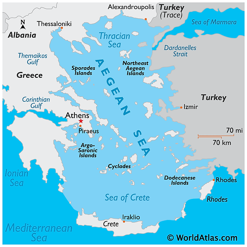 Map Of Turkey Aegean Coast Political Map Of Aegean Sea Region 2006