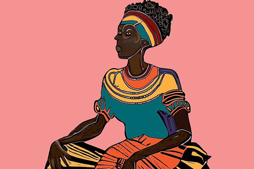 African queen, Kandake Amanirenas, ruler of the Kingdom of Kush in 40 BC