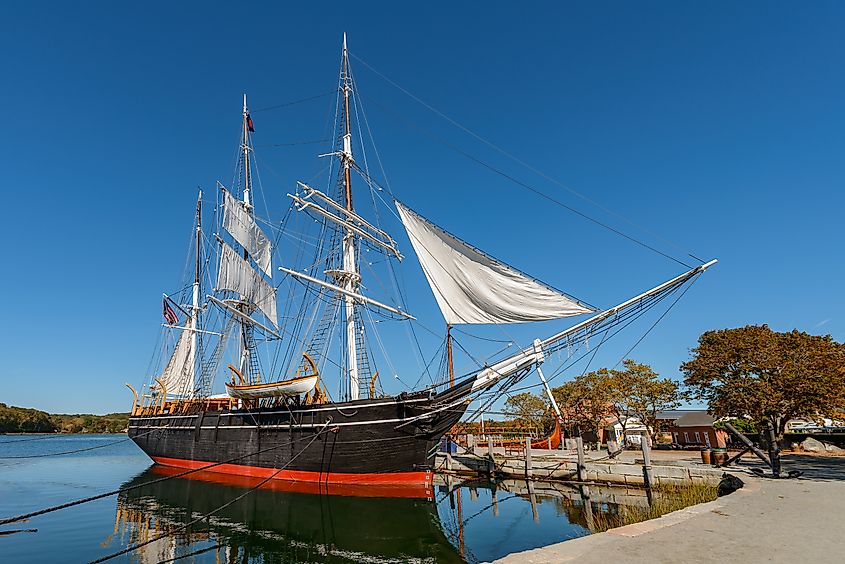 The Charles W. Morgan (1841) is the last wooden whaleship in the world.