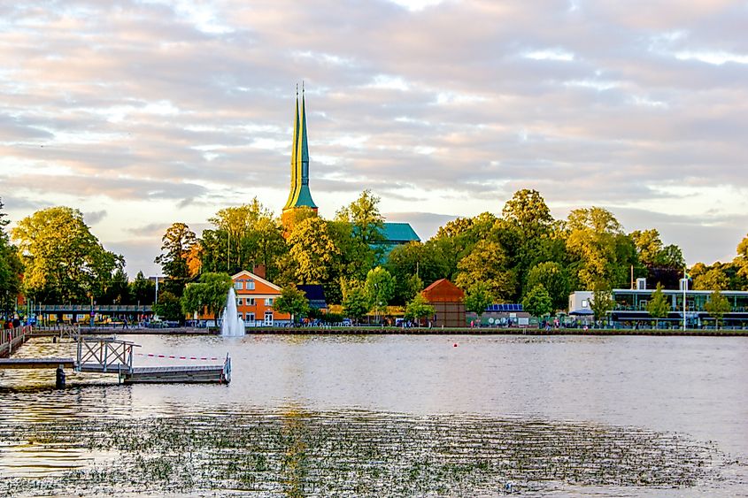 Lake Trummen in Vaxjo