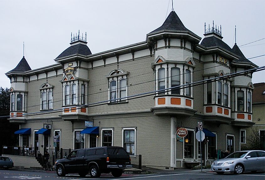 The Pythian Castle in Arcata, California.