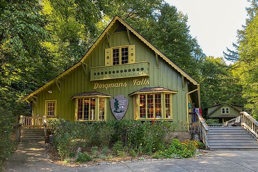 Dingman Falls Visitor Center in the Delaware Water Gap National Recreation Area.