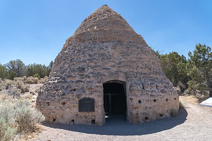 Charcoal kiln in Old Irontown, a ghost town in Utah near Cedar City.