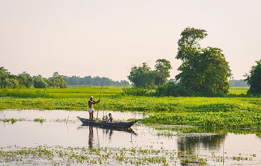 Majuli Island on the Brahmaputra River