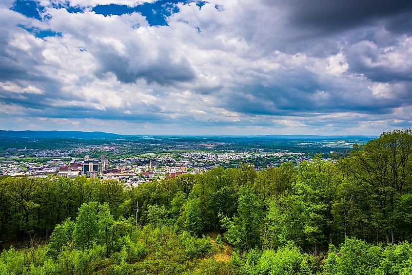 View of Reading from the Pagoda in Reading, Pennsylvania.