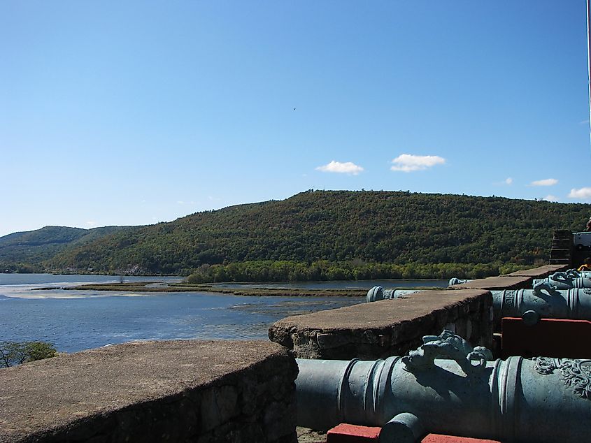 View of Mount Defiance from Fort Ticonderoga, New York.