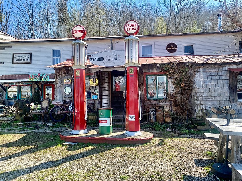 The Rabbit Hash General Store, home to several different businesses and the town's most notable building.